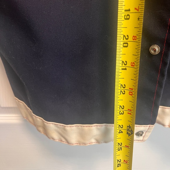 Vintage 60’s de Luxe Stylish Red and Black Women's Denim Jacket Sz 44 - Picture 5 of 6